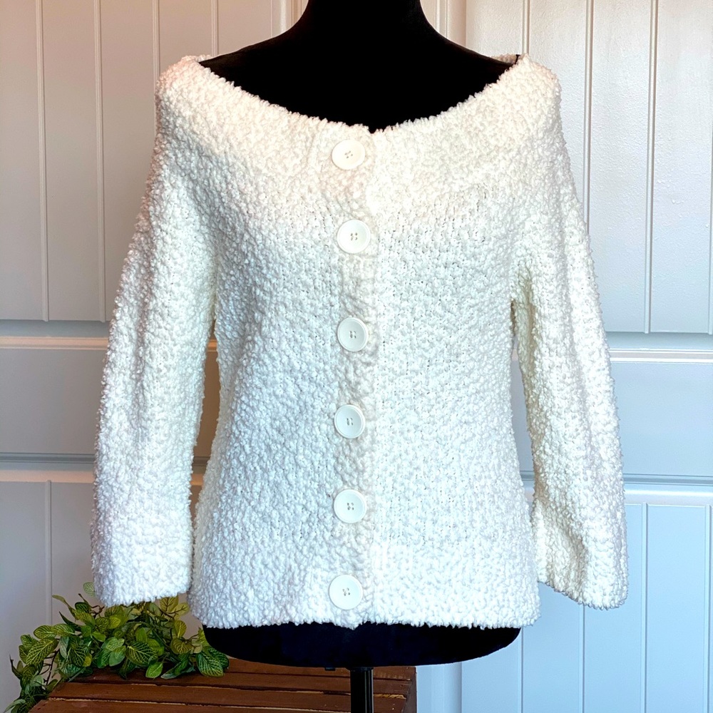 Like New!  Thick Sherpa Button Up Cardigan Sweater
